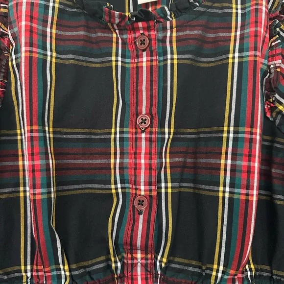 J. Crew Plaid Set Women's Kids Plaid Dress and Women's Top Matching - Picture 8 of 12